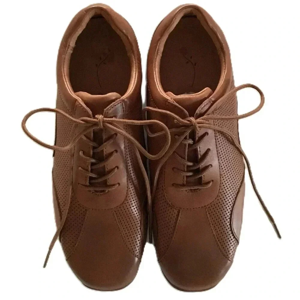 Blondo Naturalizer Leather Cussual Formal Coffee Golf Sz 8.5 W